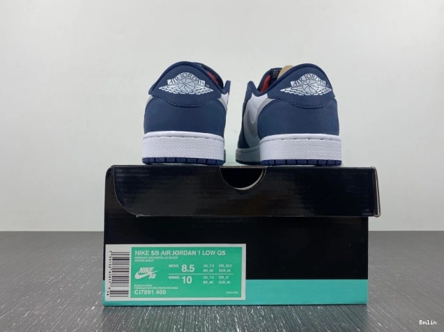 Bmlin SB CJ7891-400 Navy 1 Midnight Low Jordan 0701